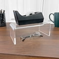 thumbnail image 2 of Plymor Clear Acrylic Rectangular Display Riser, 3" H x 8" W x 4" D (1/4" thick), Pack of 12, 2 of 3