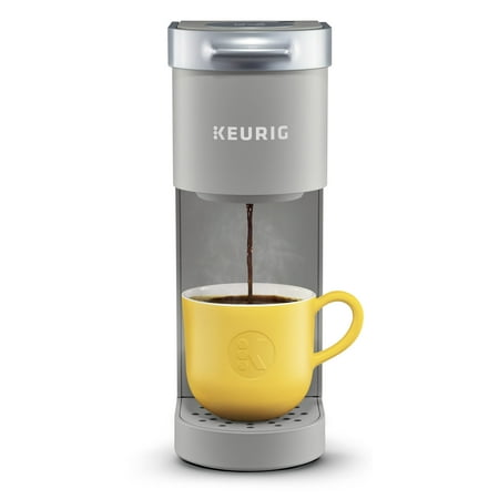 Keurig K-Mini Single-Serve K-Cup Pod Coffee Maker - Gray: Compact, 12 oz Capacity, Automatic Shut-Off, Cord Storage