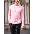 thumbnail image 5 of COOFANDY Men's Casual Slim Fit Turtleneck T Shirts Lightweight Basic Cotton Pullovers, 5 of 8