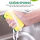 thumbnail image 3 of 30pcs Multi-purpose Double-faced Sponge Scouring Pads Dish Washing Scrub Sponge Stains Removing Cleaning Scrubber Brush for Kitchen Garage Bathroom, 3 of 4