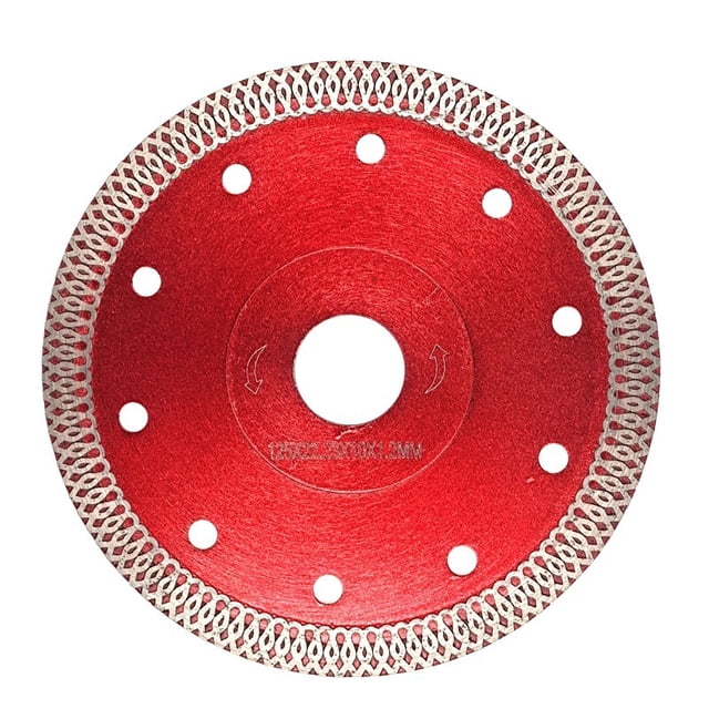 Disco de corte fino de diamante TUNC 125 mm para corte fino húmedo y seco rojo