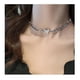 thumbnail image 4 of Collar de mariposa, collares de joyería de cadena de eslabones cubanos, dama de honor -32cm+5cm-aleación Zitong-Cadena de eslabones cubanos para mujer, 4 of 5