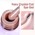 thumbnail image 3 of Gellen Cat Eye Gel Nail Polish, 18ml Gel Polish with Magnet Stick, Magnetic Shimmer Glitter Holographic Nail Polish Soak Off LED Gel for Nail Art DIY, Gentle Pink, 3 of 9