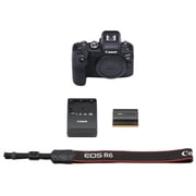Canon EOS R6 Mirrorless Digital Camera Body Bundle + 128GB Memory + Case + Tripod 18pc Bundle (International Version)