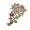 Pink, variant on Vintage Flower Pin Elegant Crystals Detailing Ladies Jewelry Statement Pieces