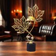 thumbnail image 2 of Btomtd Cute Gifts,Centerpiece Table Decorations Simples Lights Luxurys Iron Leaf Ornament Home Living Room Entrance Wine Cabinet Decorations Creatives Metal Crafts Gifts, 2 of 6