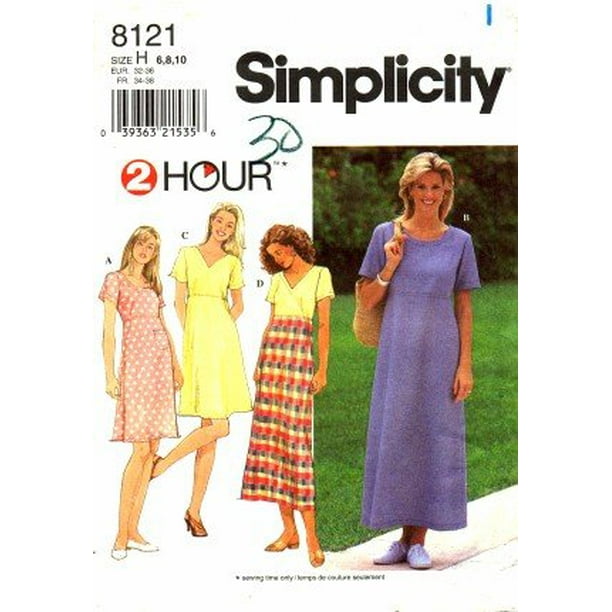 Simplicity Sew Simple Misses' Dress Pattern, 1 Each - Walmart.com ...