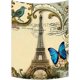 thumbnail image 1 of ABPHQTO Tapices artísticos de pared de la Torre Eiffel de París de mariposa azul decoración del hogar tapiz colgante de pared tamaño 150x200 cm, 1 of 1