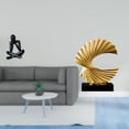 thumbnail image 2 of Escultura de pensador, figura de escritorio, adorno de onda, estatua abstracta elaborada en resina, adecuada para la decoración del hogar y la oficina, 2 of 8