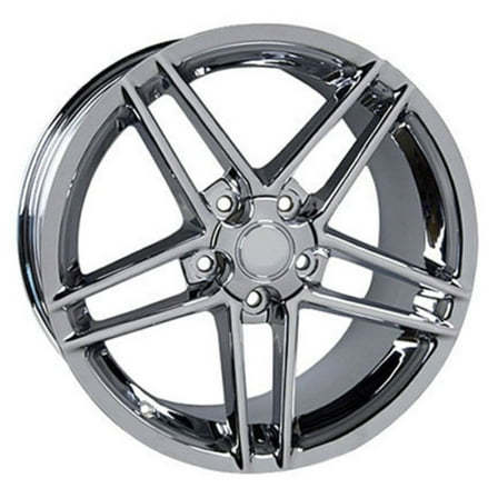 19 inch Rim fits 2005-2013 Chevy Corvette C6 Z06 Style Chrome 19x10 Wheel Direct Fit