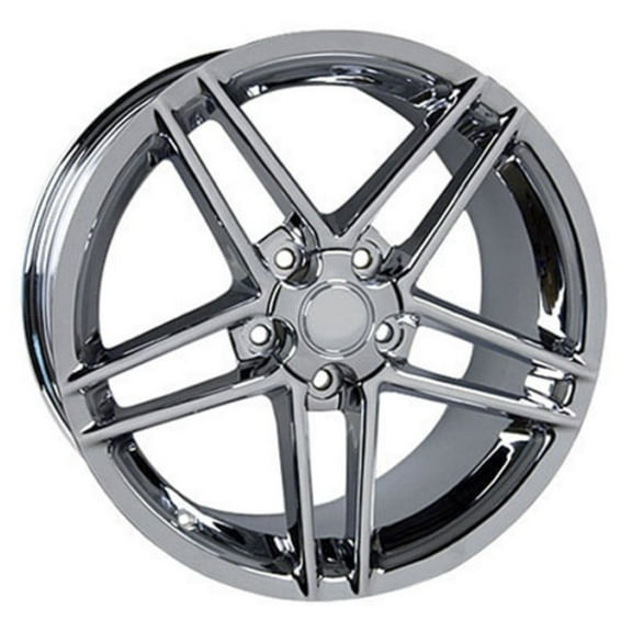 19 inch Rim fits 2005-2013 Chevy Corvette C6 Z06 Style Chrome 19x10 Wheel Direct Fit