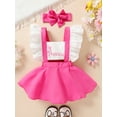 thumbnail image 2 of Happy Town Newborn Baby Girls Ruffled Sleeveless Romper Casual Summer Jumpsuit, Size 1-24M, 2 of 8