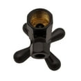 thumbnail image 3 of Westbrass 20" Flat Head Toilet Supply Line Kit with Cross Handle Angle Valve, Oil Rubbed Bronze, 3 of 10