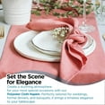 thumbnail image 5 of Leading Linens 50 pc Coral 17"x17" Polyester Cloth Napkins - Premium Washable Soft Durable Elegant Table Linen for Dining Restaurants Weddings Events Rentals Banquets & Parties, 5 of 5