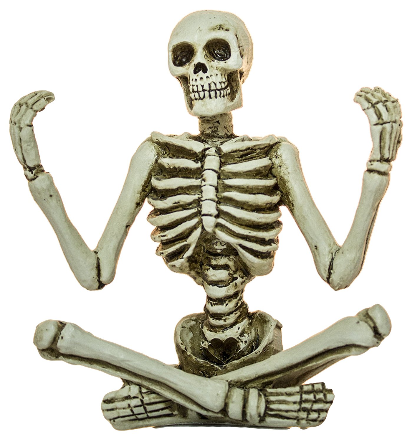Zen Skeleton Figurines in Various Meditation Poses (Meditation B