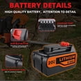 thumbnail image 3 of 2Pack 20V Lb2x4020 For Black & Decker 20V Lithium Battery Lbxr20 Lbd2020S High Capacity, 3 of 9