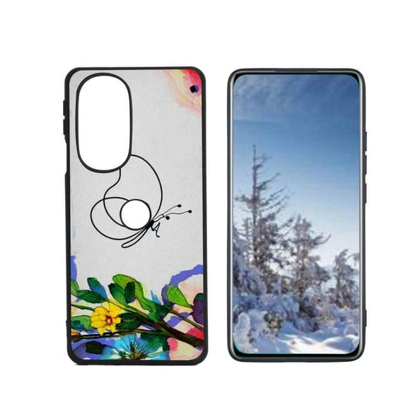 Compatible with Motorola Edge Plus 2022 Phone Case, Butterfly-Line-Art-76 Case Silicone Protective for Teen Girl Boy Case for Motorola Edge Plus 2022