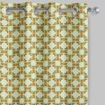 thumbnail image 2 of S4sassy Cotton Duck Pineapple Yellow Fruits set of 2 panel eyelet bed room short window&nbsp;curtains&nbsp;drapes- 54x56 Inches, 2 of 4