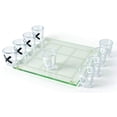 thumbnail image 2 of Shot Glass Tic Tac Toe - Portable Three In A Row Drinking Game Mini Shot Glass With Glass Board Novelty Funny Adult Gift, 2 of 4