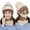 3Pcs/Set Beige, variant on HESHENG Fleece Lined Women Beanie Knit Hat, Winter Scarf Mask Set, Girls Warm Hat Earmuffs Cap with Pom Scarf Set, Beige