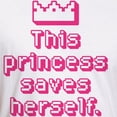 thumbnail image 3 of CafePress - This Princess Saves Herself Fitted T Shirt - Fitted T-Shirt, Vintage Fit Soft Cotton Tee, 3 of 4