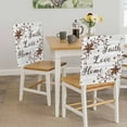 thumbnail image 5 of Retro Country Stars Chair Back Covers Set of 1, Faith Love Home Berries White Wood Striped Stretch Dining Chair Back Slipcovers Removable Seat Cover for Kitchen Restaurant Hotel Cafe, 5 of 9