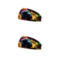 thumbnail image 3 of Qarigey Diademas de ganchillo Banda para la cabeza deportiva Tie-dye Banda para el sudor Estampado Accesorios para peinados Mujeres Hombres para Type10 NO10 Qarigey CBP275107, 3 of 6