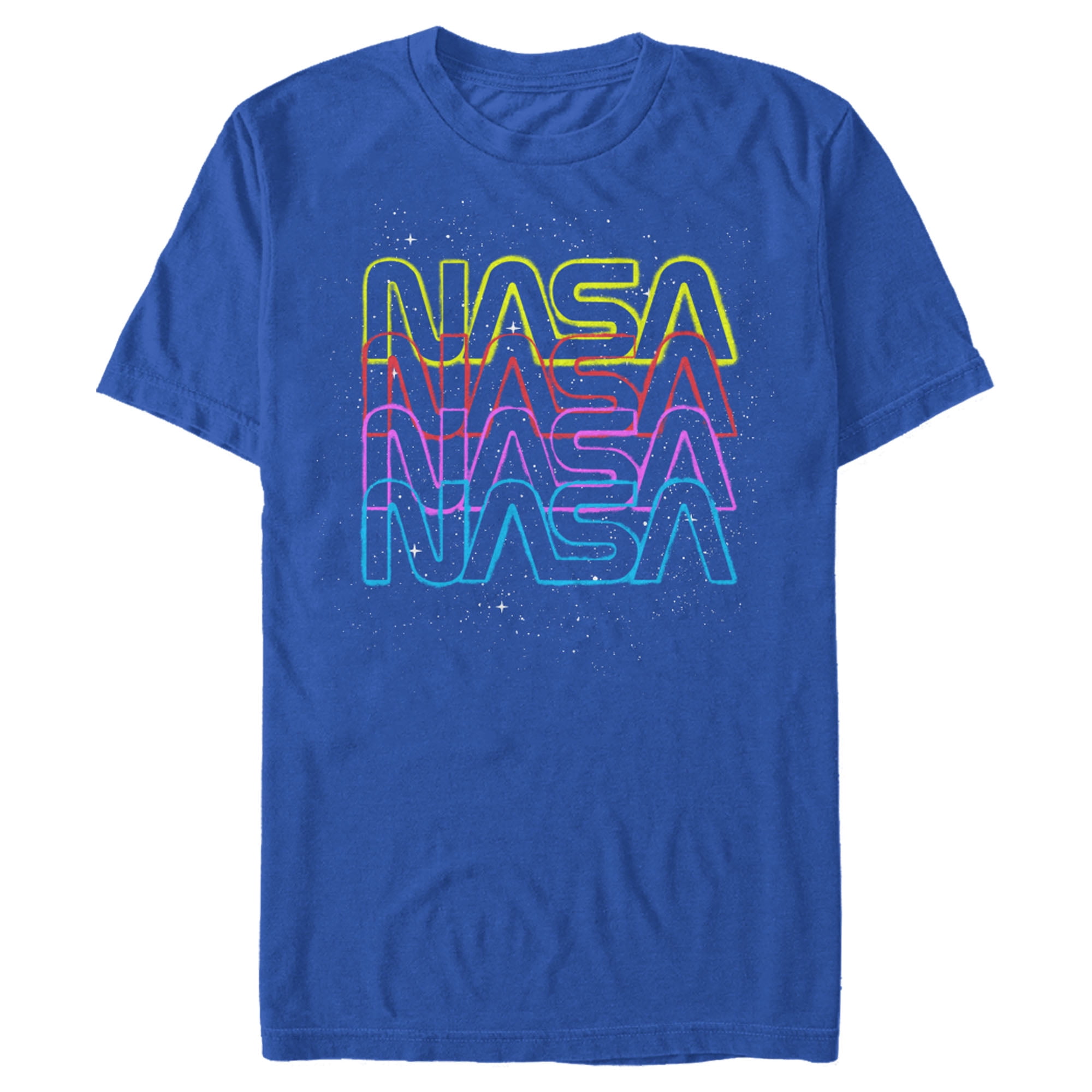 NASA NASA Men's Rainbow Repeat Logo TShirt