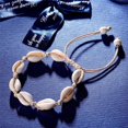 thumbnail image 4 of Fotlänk fotkedja fotkedja och armband - Vita snäckor Vit, 4 of 5