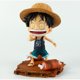 thumbnail image 4 of Conjunto de 5 figuras Chibi Luffy de One Piece con sombrero de paja y atuendo original, 4 of 6