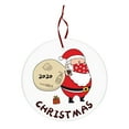 thumbnail image 2 of Xihbxyly Adorno para Árbol de Navidad con Diseño de Papá Noel Enmascarado, Recuerdo de 2020, Regalo Único para Celebrar con Familiares y Amigos, de Madera, 7 X 7 X 0,3 Cm., 2 of 4