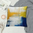 thumbnail image 2 of GOSMITH  Blue and Yellow Abstract Art Pillow Cover, Modern Gray Home Decorative Throw Pillows Covers Cushion Cover for Bedroom Sofa Living Room, 2 of 5