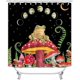 thumbnail image 3 of Juego de 4 cortinas de ducha con dibujos de ranas, decoración de baño para niñas y niños con flores rosas, cortina de ducha de tela impermeable, alfombra de baño antideslizante, regalos de hongos, 3 of 8