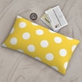 thumbnail image 6 of King Pillow Cases Standard Size - Yellow And White Polka Dot Soft Envelope Closure Microfiber Block Print Pillow Cover, Wrinkle Stain Resistant Travel Pillow Covers Standard Size 20x36in, 6 of 7