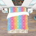 thumbnail image 3 of Designart 'Ethnic Floral Pattern' Bohemian & Eclectic Duvet Cover Set, 3 of 4