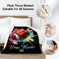 thumbnail image 2 of Personalized Football Blanket, Custom Football Gifts for Boys Men Adults, Flannel Throw Blankets for Team Player, Sport Theme Throws Boys Room Decor for Couch Sofa (Colorful, 30x40 Inch), 2 of 6