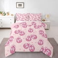 thumbnail image 2 of Erosebridal Pink Disco Ball Bedding Set Twin Cowgirl Bow Bedding Comforter Sets Teen Adults Room Decor,Cute Bowtie Princess Comforter Set Cute Pink Star Print Decor Bed Duvet Set, 2 of 7