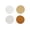 Brown, variant on Dvumao 8-Pack Woven Cotton Coasters, 4.3 Inch Round Heat Resistant Pads for Mugs and Small Plates