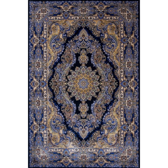 Navy Oriental Area Rugs for Living Room Washable Rugs Boho Moroccan Area Rug Soft Neutral Geometric Bohemian Carpet Distressed Indoor Rug for Bedroom Dining Room Office Foldable Nonslip Rug
