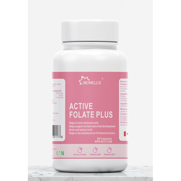 BEWELL'S Active Folate Plus, 60 Capsules
