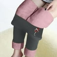 thumbnail image 2 of Moda Casual Navidad Mujer Impreso Span Señoras Cintura alta Mantener caliente Pantalones largos Pompotops ulkah943374, 2 of 7