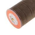 thumbnail image 3 of S SERENABLE Flat Waxed Thread for Leather Sewing, 93 Yards 0.65mm Leather Thread Waxed String Polyester Cord for DIY Hand Leather Craft Stitching Bookbinding , Coffee, 3 of 6