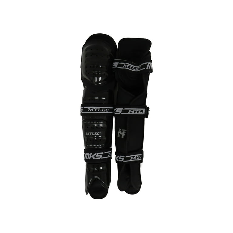 MyLec MK5 Street Hockey Shin Guard Pad, Lightweight & Durable Hockey Accessories, 360° Velcro Straps, Hard Front Shells, Breathable Material, MyLec MK5 Street Hockey Shin Guard Pad, Lightweight & Durable Hockey Accessories, 360° Velcro Straps, Hard Front Shells, Breathable Material,