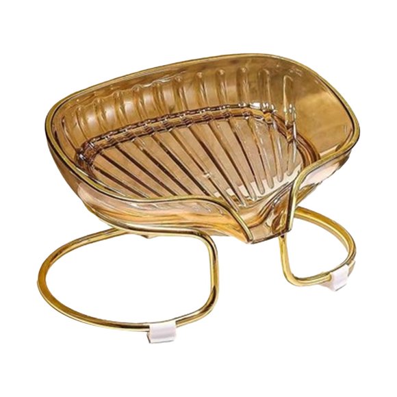 Jabonera con diseño autodrenante, bandeja de jabón no porosa, soporte de jabón inclinado para un secado rápido, bandeja de jabón de plástico fácil de limpiar, organizador para encimera de baño y