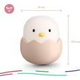 thumbnail image 3 of Nattlampa för barn - Chick Nightlight - USB uppladdningsbar silikon LED-lampa med touchkontroll, 3 of 5