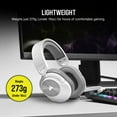 thumbnail image 5 of CORSAIR HS55 STEREO Gaming Headset, White - PC, Mac, PS5/PS4, Xbox Series X | S, Nintendo Switch, and mobile devices via a 3.5mm connector, with an included Y-cable adapter, 5 of 6
