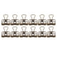 thumbnail image 5 of 80 Clips De Papel Huecos De Metal, Clips Pequeños De Fuerza De Sujeción Fuerte Para La Escuela De Oficina En Casa Con Diseño De Esqueleto Hueco, 5 of 7