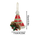 thumbnail image 3 of Mupvlun Small Hanging Leg Christmas Ornaments Cute Socks, Hats, Clothes Christmas Tree Decorations Indoor Outdoor Winter Party for Home Decor A, 3 of 5