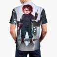 thumbnail image 2 of Saiise Chucky Y Mens Golf Shirt Moisture Wicking Dry Fit Mens Polo Shirts Dry Fit Performance Men's Golf Shirts Regular Fit Fashion Print, 2 of 7