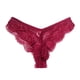 thumbnail image 1 of Gibobby Tangas de mujer Ropa interior de encaje para mujer Bikini de algodón Bragas Hipster Panty Ladies Stretch Sexy Briefs(Vino,M), 1 of 4